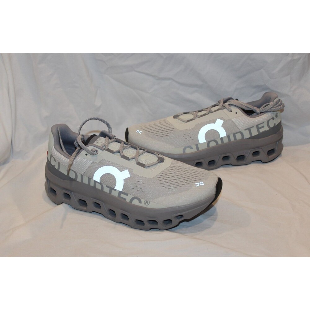 ON CLOUD MEN'S CLOUDMONSTER ATHLETIC SHOES ICE ALLOW GRAY NEW 12 - Picture 3 of 8